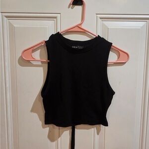 SHEIN Black Sleeveless Crop Top